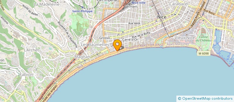 localisation de l'entreprise MADAME MADELEINE FOURCADE à NICE