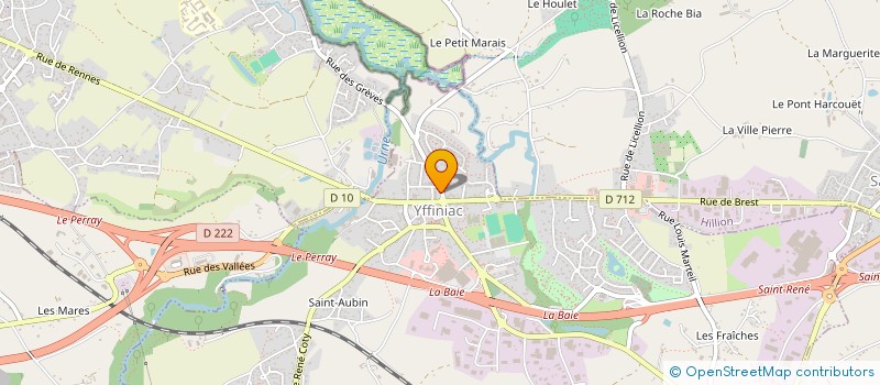 localisation de l'entreprise MADAME MADELEINE FOURRE  YFFINIAC