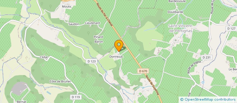 localisation de l'entreprise MADAME MADELEINE FRETIER  SAINT-VINCENT-DE-PERTIGNAS