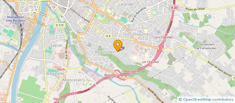 localisation de l'entreprise MADAME MADELEINE FREY  MONTAUBAN