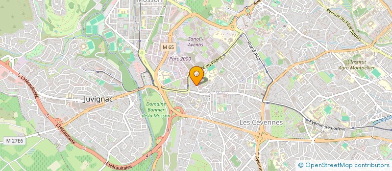 localisation de l'entreprise MADAME MADELEINE FUGIER à MONTPELLIER