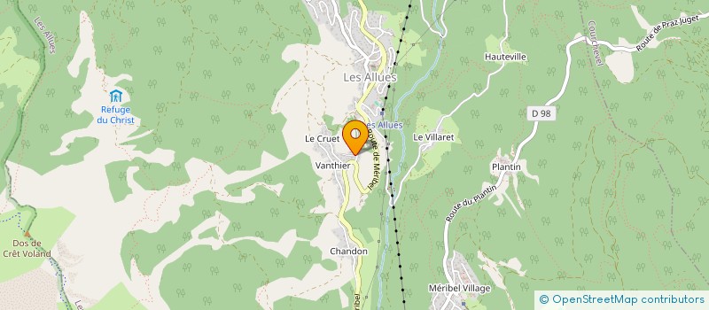 localisation de l'entreprise MADAME MADELEINE GACON  LES ALLUES