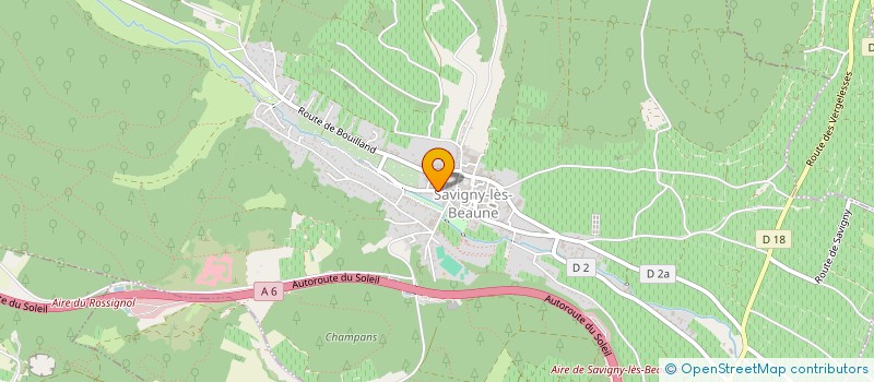 localisation de l'entreprise MADAME MADELEINE GAGNE  SAVIGNY-LES-BEAUNE