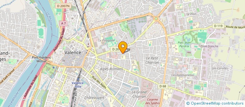 localisation de l'entreprise MADAME MADELEINE GAMGO  VALENCE