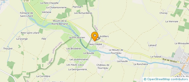 localisation de l'entreprise MADAME MADELEINE GARNIER à MARTIZAY