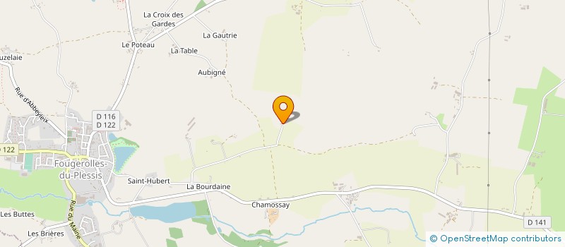 localisation de l'entreprise MADAME MADELEINE GARNIER à FOUGEROLLES-DU-PLESSIS