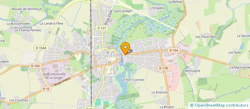 localisation de l'entreprise MADAME MADELEINE GASNIER  NORT-SUR-ERDRE