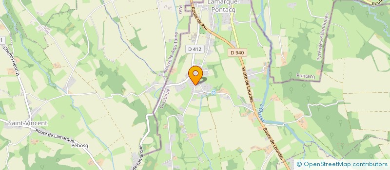 localisation de l'entreprise MADAME MADELEINE GASPALON  LAMARQUE-PONTACQ