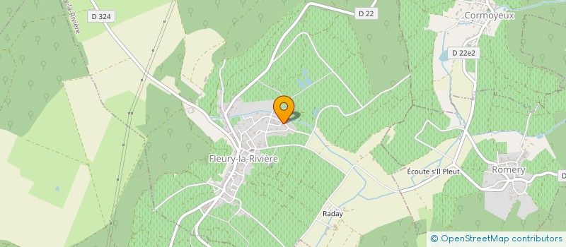 localisation de l'entreprise MADAME MADELEINE GASPAROTTO  FLEURY-LA-RIVIERE