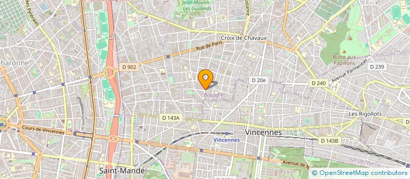 localisation de l'entreprise MADAME MADELEINE GICQUEL à MONTREUIL