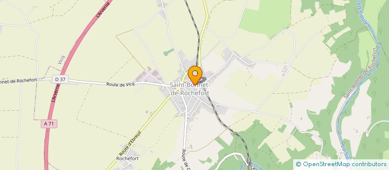 localisation de l'entreprise MADAME MADELEINE GIRAUD à SAINT-BONNET-DE-ROCHEFORT