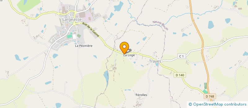 localisation de l'entreprise MADAME MADELEINE GIRAUDON  TRAYES