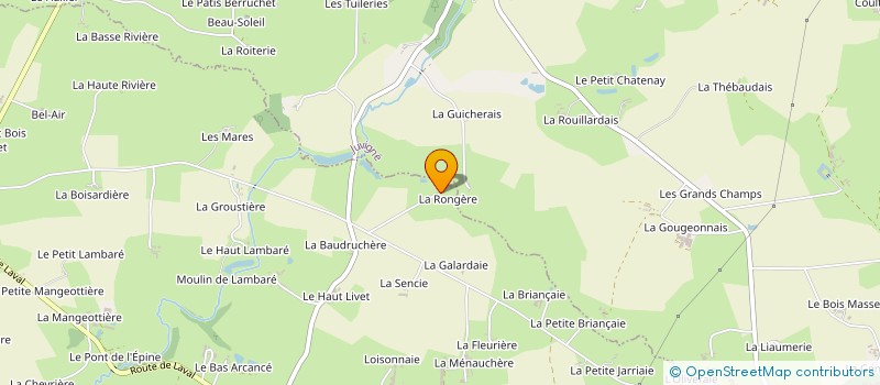 localisation de l'entreprise MADAME MADELEINE GOUGEON à LA CROIXILLE