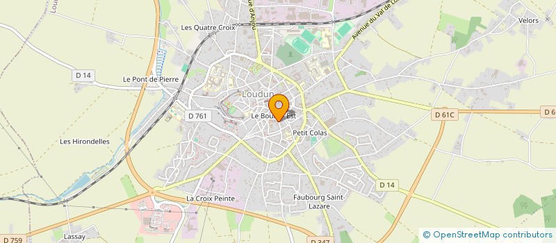 localisation de l'entreprise MADAME MADELEINE GOUILLER à LOUDUN