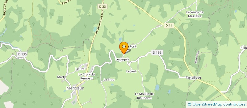 localisation de l'entreprise MADAME MADELEINE GOUTTENEGRE  MERCUR