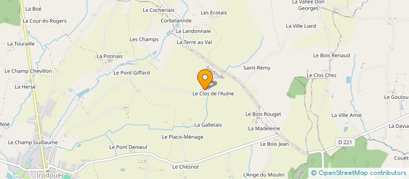 localisation de l'entreprise MADAME MADELEINE GUERO  IRODOUER