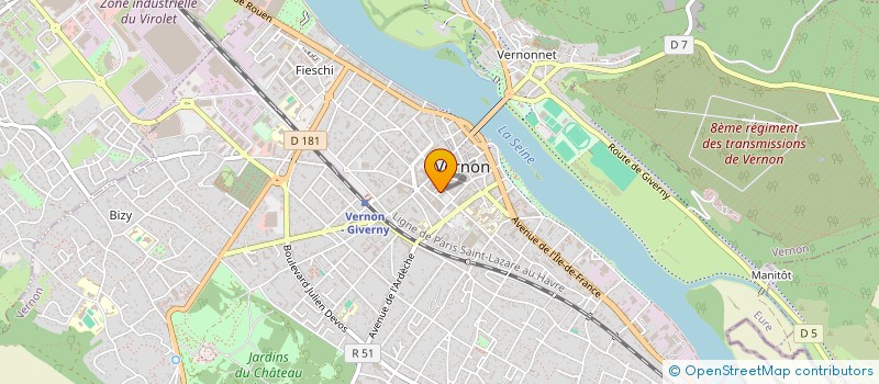 localisation de l'entreprise MADAME MADELEINE GUERRIER  VERNON