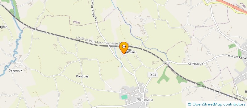 localisation de l'entreprise MADAME MADELEINE GUILLOUX à PLOUVARA