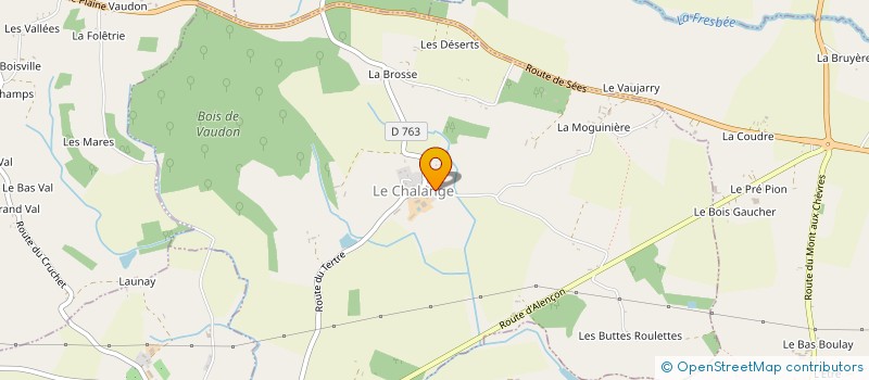 localisation de l'entreprise MADAME MADELEINE HACHET à LE CHALANGE