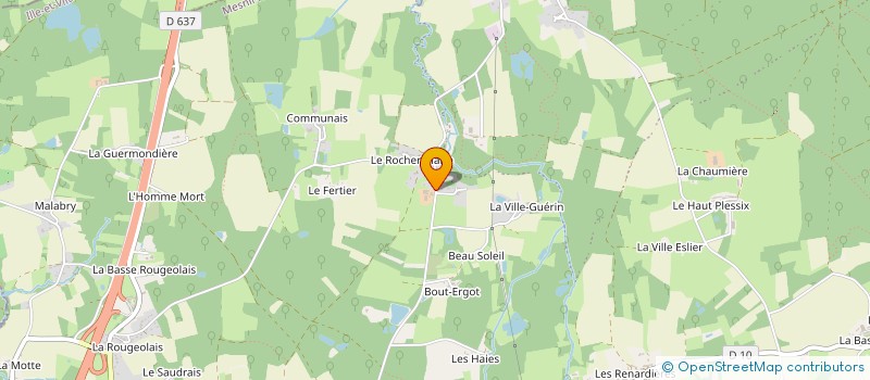 localisation de l'entreprise MADAME MADELEINE HALLOUX  MESNIL-ROC'H