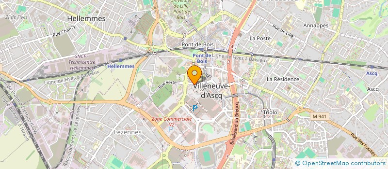 localisation de l'entreprise MADAME MADELEINE HANTSON  VILLENEUVE-D'ASCQ