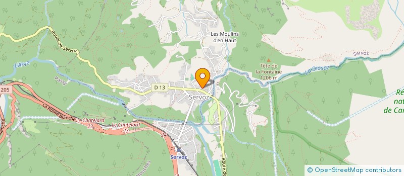 localisation de l'entreprise MADAME MADELEINE HEBERT  SERVOZ