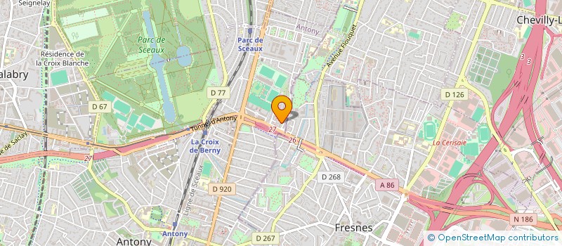 localisation de l'entreprise MADAME MADELEINE HELBERT à ANTONY