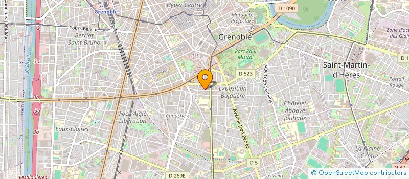 localisation de l'entreprise MADAME MADELEINE HEYWOOD  GRENOBLE