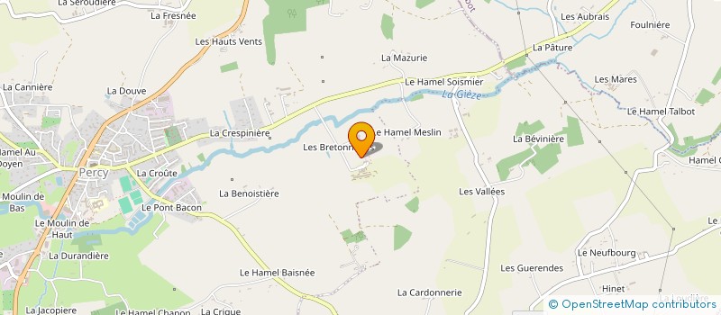 localisation de l'entreprise MADAME MADELEINE HUBERT à PERCY-EN-NORMANDIE