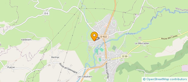 localisation de l'entreprise MADAME MADELEINE IBRY à JUSSAC