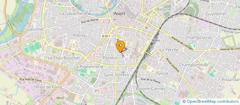 localisation de l'entreprise MADAME MADELEINE JARLOT  NIORT