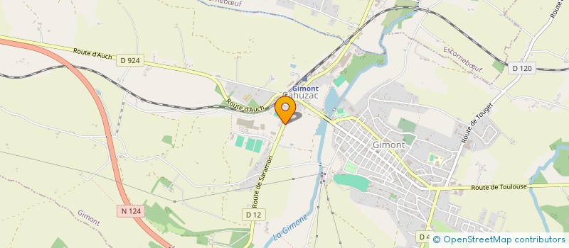 localisation de l'entreprise MADAME MADELEINE JEANDENAND  GIMONT