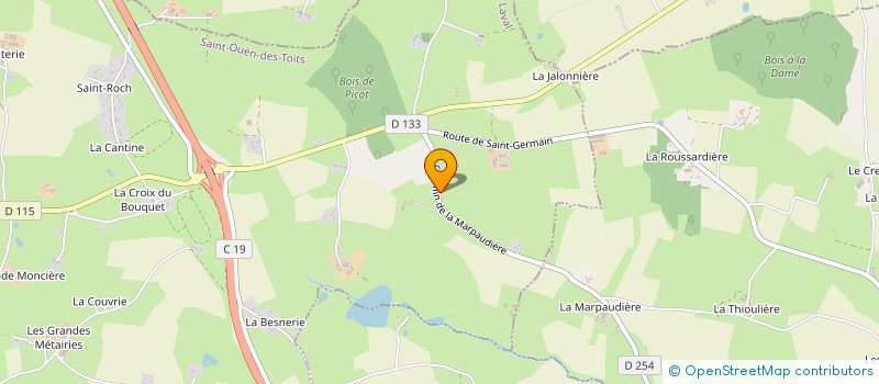 localisation de l'entreprise MADAME MADELEINE JEANNOT à SAINT-OUEN-DES-TOITS
