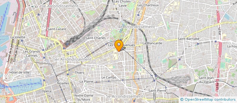localisation de l'entreprise MADAME MADELEINE JEANSELME  MARSEILLE