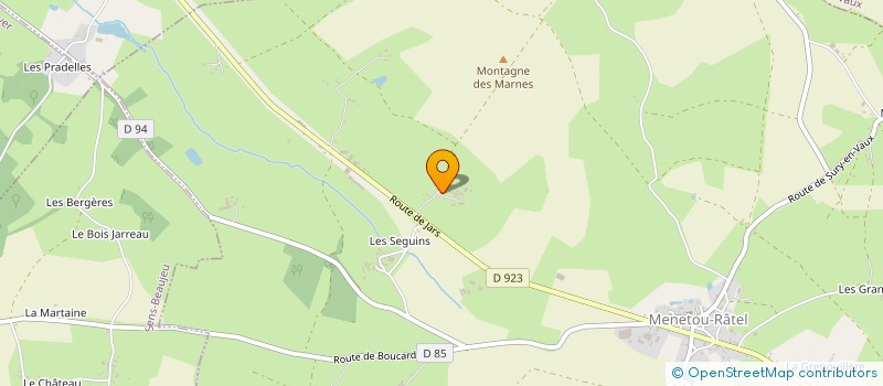 localisation de l'entreprise MADAME MADELEINE JOSSERAND  MENETOU-RATEL