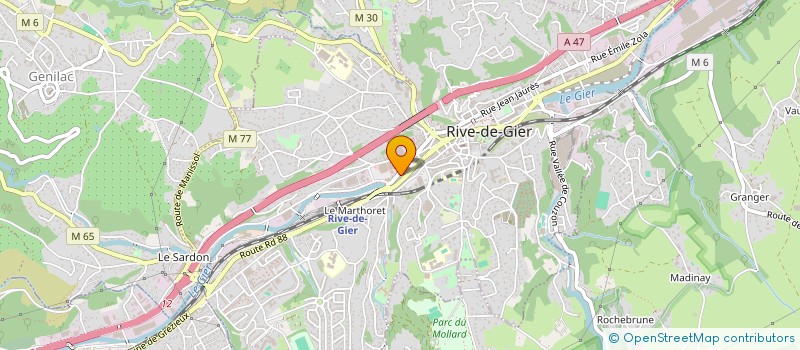 localisation de l'entreprise MADAME MADELEINE KHRISTOV  RIVE-DE-GIER