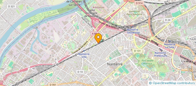 localisation de l'entreprise MADAME MADELEINE KORENEFF  NANTERRE