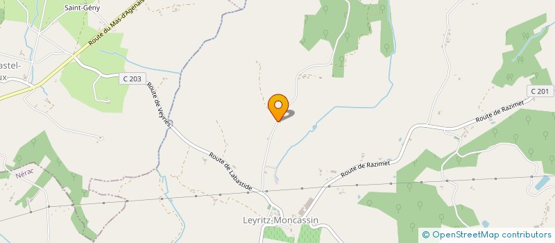 localisation de l'entreprise MADAME MADELEINE LABADIE  LEYRITZ-MONCASSIN