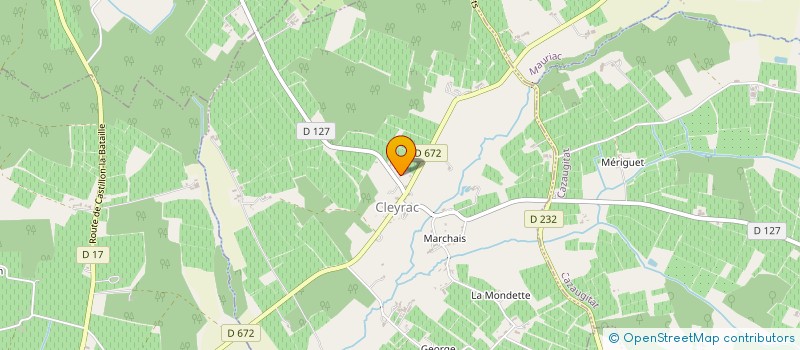 localisation de l'entreprise MADAME MADELEINE LABEYRIE  CLEYRAC