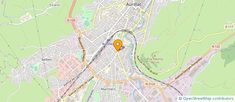 localisation de l'entreprise MADAME MADELEINE LACROIX à AURILLAC