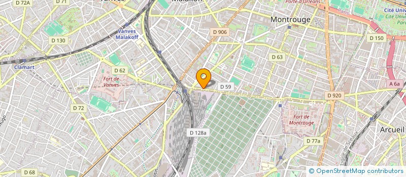 localisation de l'entreprise MADAME MADELEINE LAMOUROUX  MONTROUGE