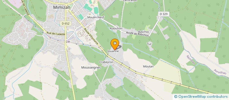 localisation de l'entreprise MADAME MADELEINE LARAIGNE  MIMIZAN