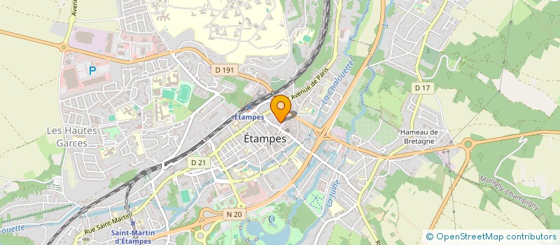 localisation de l'entreprise MADAME MADELEINE LASSERRE à ETAMPES