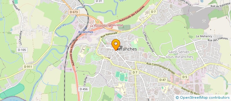 localisation de l'entreprise MADAME MADELEINE LE CHABLE  AVRANCHES