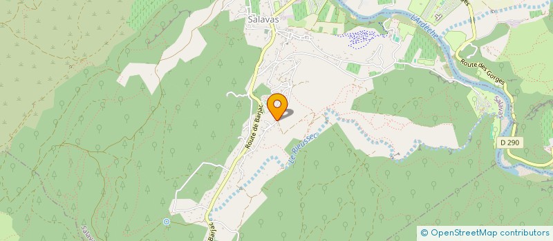 localisation de l'entreprise MADAME MADELEINE LE PABIC  SALAVAS