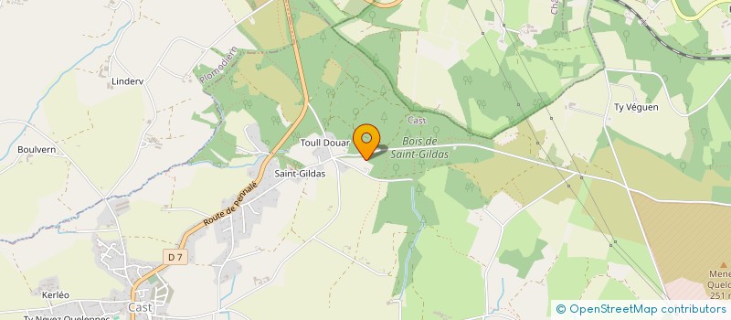 localisation de l'entreprise MADAME MADELEINE LE ROUX  CAST