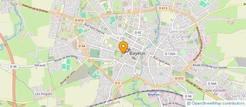 localisation de l'entreprise MADAME MADELEINE LEBOUTEILLER  BAYEUX