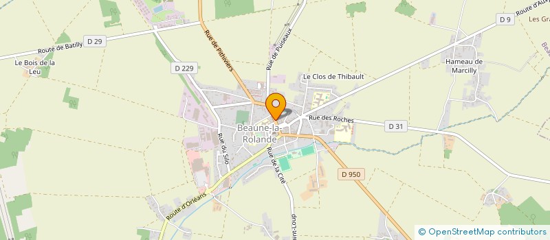 localisation de l'entreprise MADAME MADELEINE LEBRUN  BEAUNE-LA-ROLANDE