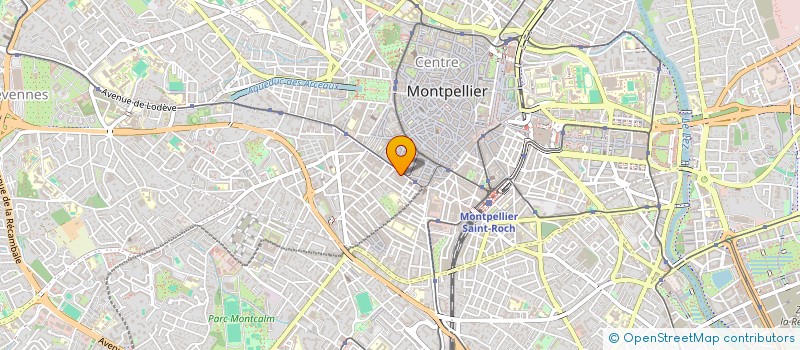 localisation de l'entreprise MADAME MADELEINE LEGREGEOIS à MONTPELLIER
