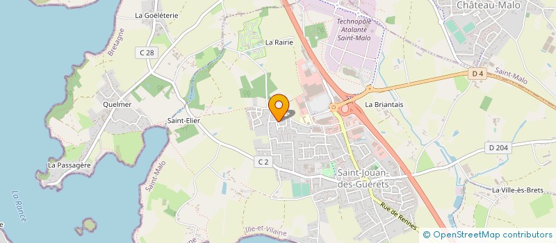 localisation de l'entreprise MADAME MADELEINE LEGUERN à SAINT-PERE-MARC-EN-POULET